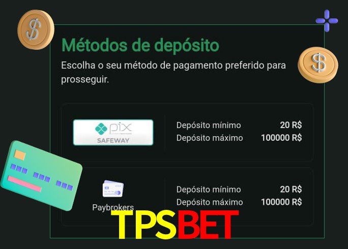 O cassino TPSBET oferece uma grande variedade de métodos de pagamento